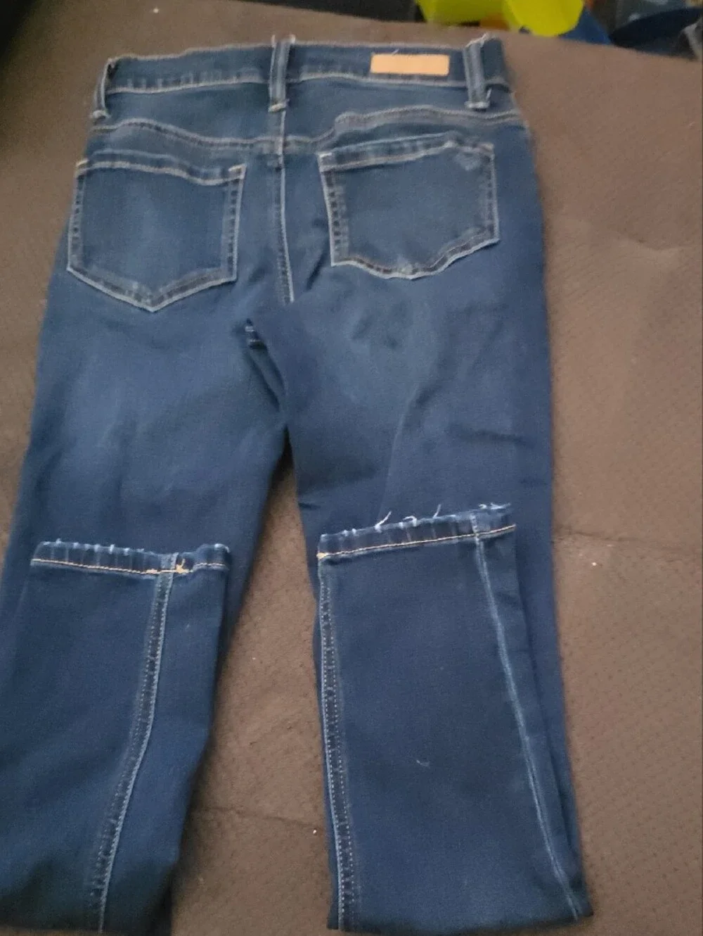 JUSTICE: Dark Blue Distressed Girls Jeans